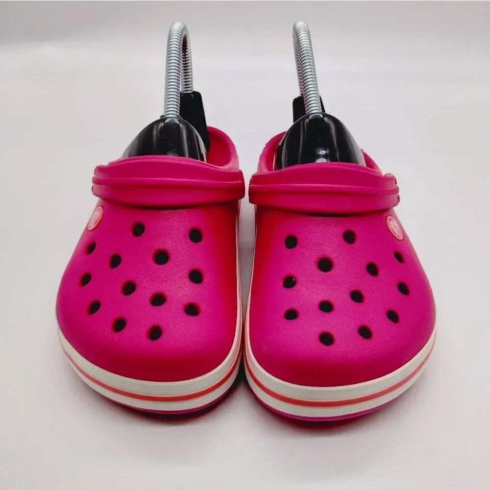Crocs Crocband II Casual Slip On Shoes Youth Girls Size‎ 3 Pink Juniors Clogs